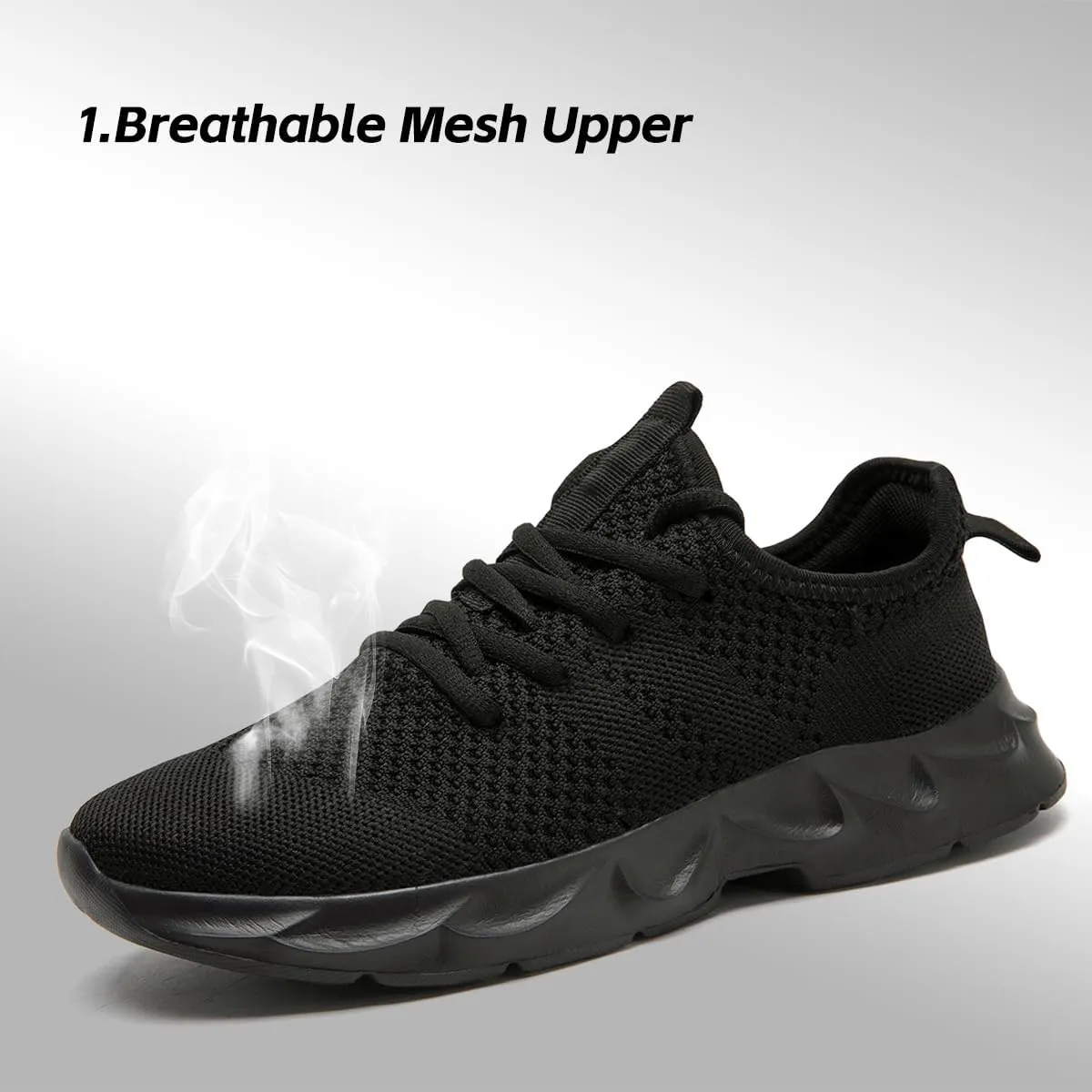 Men's Running Shoes Walking Sneakers Casual Walkout Shoes Tennis Athletic Shoes for Gym Sport