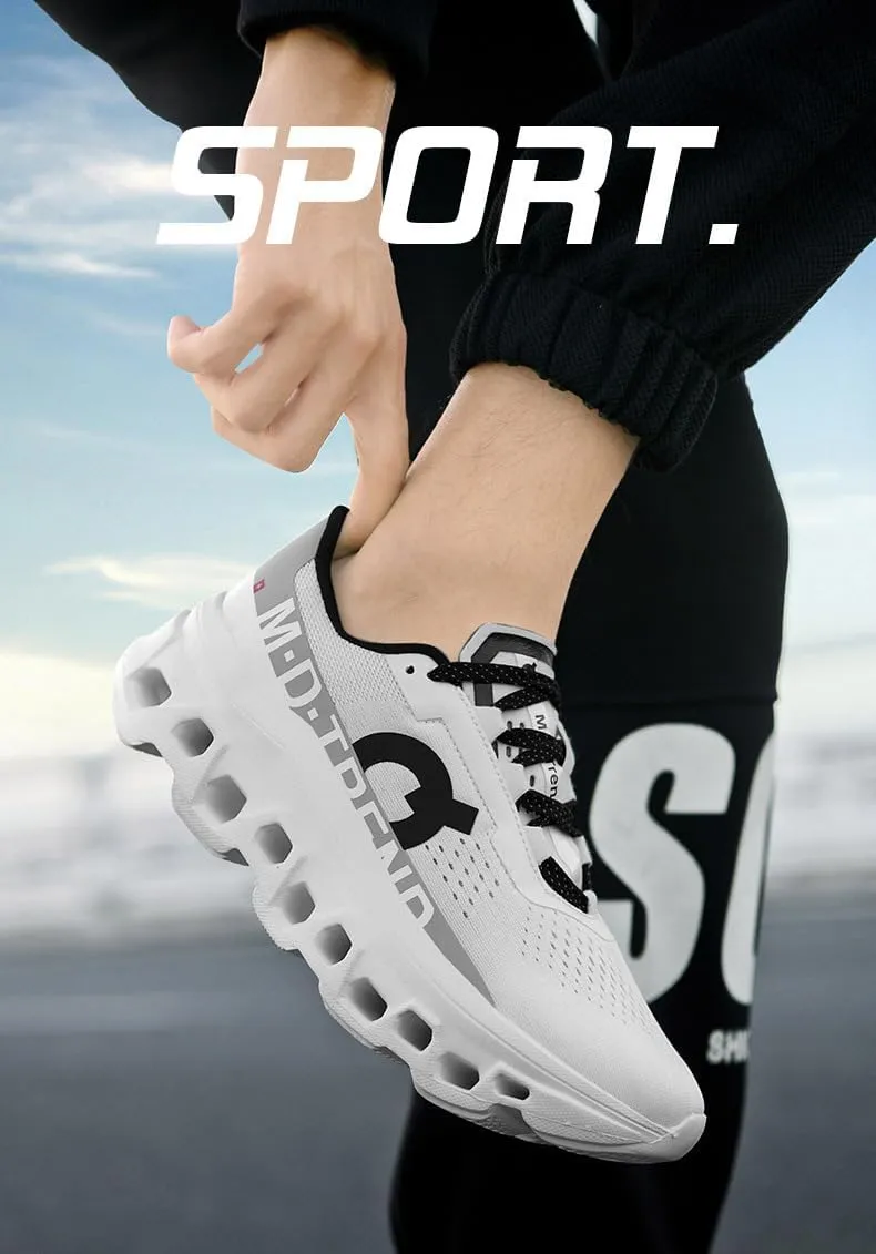 Men's Running Sneakers Shoes Comfortable Cushioned Mens Road Running Shoes, Slip on Breathable Soft Bottom Casual Athletic Shoes, Walking Tennis Jogging Workout Men Wide Trainers