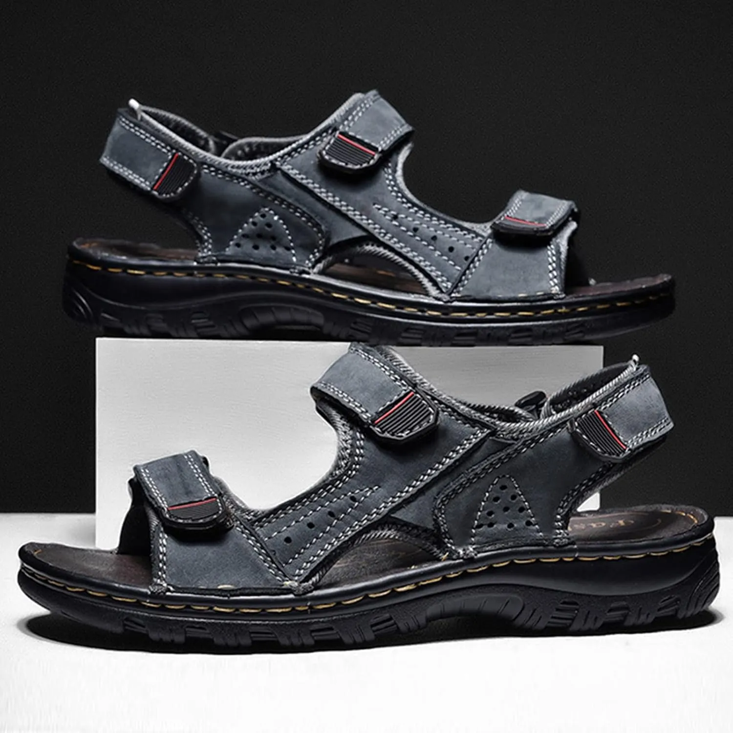 Men's Sandals, Men's Hiking Sandals Open Toe Outdoor Beach Sandal, Lightweight Trail Walking Sandals for Men