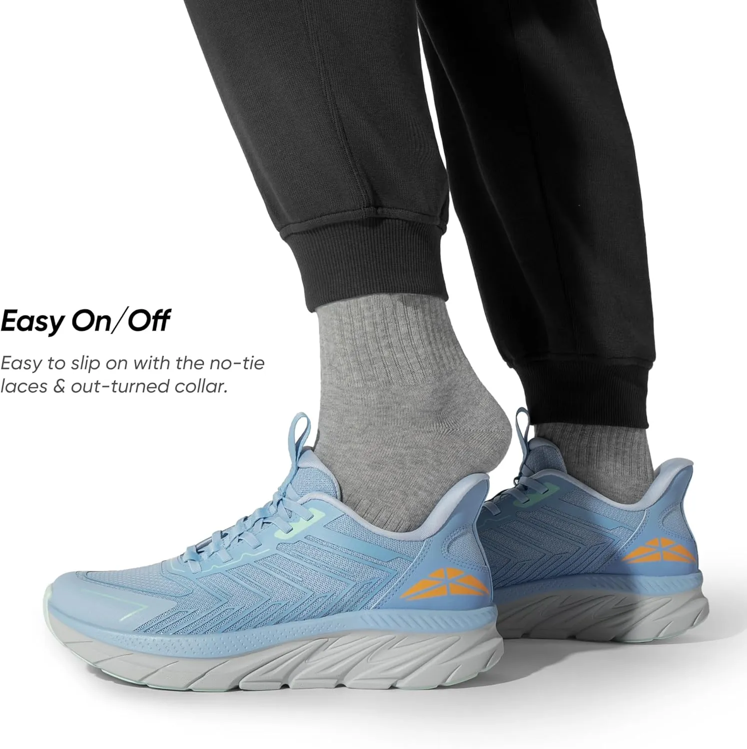 Men's Slip On Walking Shoes Running Comfortable Tennis Breathable Non Slip Athletic Gym Workout Cross Training Fashion Sneakers