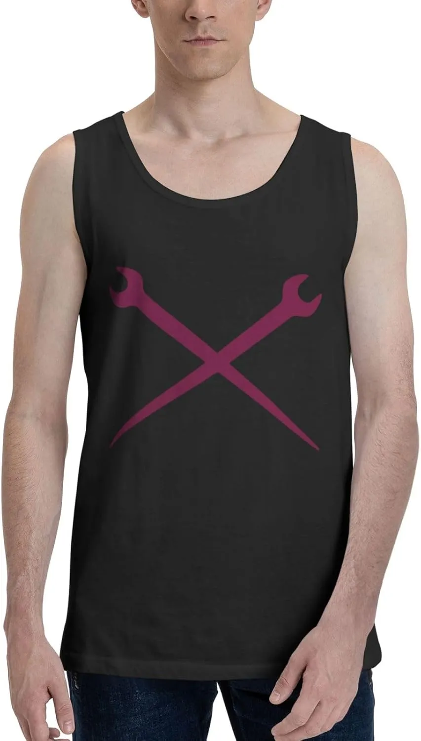 Men's Tank Top Sleeveless Tees Ironworkers Crossed Tools Quick Dry Sport Shirts Muscle Workout Gym Beach T-Shirts