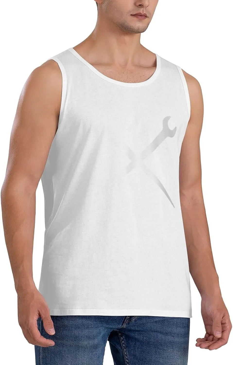 Men's Tank Top Sleeveless Tees Ironworkers Crossed Tools Quick Dry Sport Shirts Muscle Workout Gym Beach T-Shirts