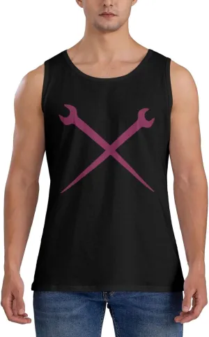 Men's Tank Top Sleeveless Tees Ironworkers Crossed Tools Quick Dry Sport Shirts Muscle Workout Gym Beach T-Shirts
