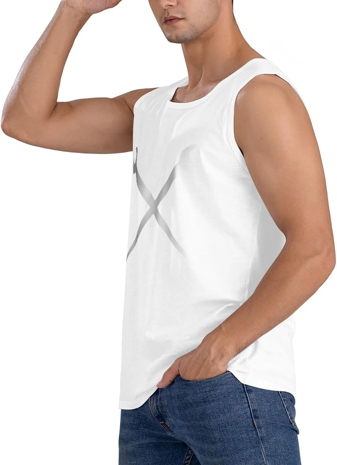 Men's Tank Top Sleeveless Tees Ironworkers Crossed Tools Quick Dry Sport Shirts Muscle Workout Gym Beach T-Shirts