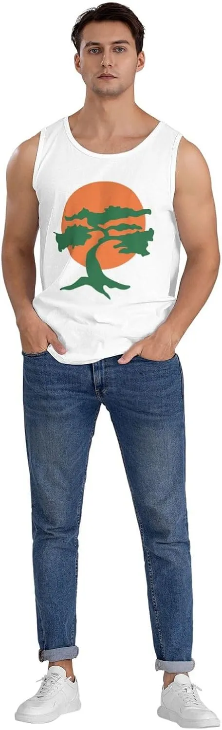 Men's Tank Top Sleeveless Tees Karates Quick Dry Sport Shirts Muscle Workout Gym Beach T-Shirts