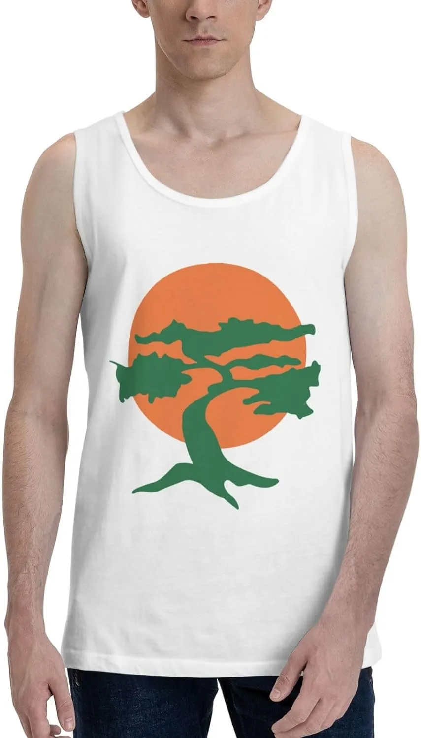 Men's Tank Top Sleeveless Tees Karates Quick Dry Sport Shirts Muscle Workout Gym Beach T-Shirts