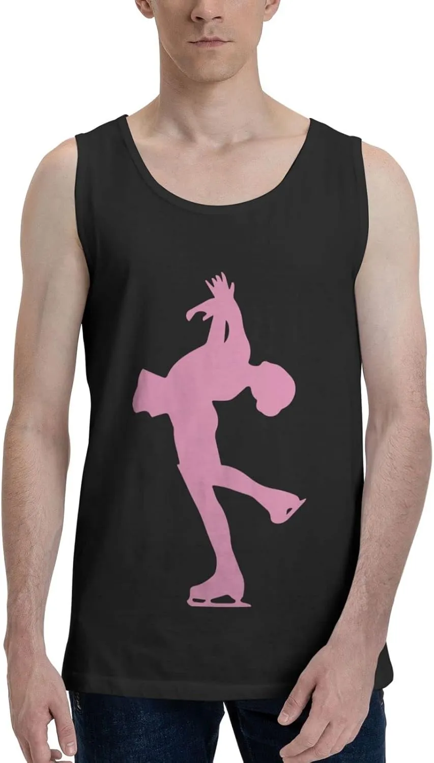 Men's Tank Top Sleeveless Tees Tricks Skate Quick Dry Sport Shirts Muscle Workout Gym Beach T-Shirts