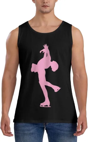 Men's Tank Top Sleeveless Tees Tricks Skate Quick Dry Sport Shirts Muscle Workout Gym Beach T-Shirts