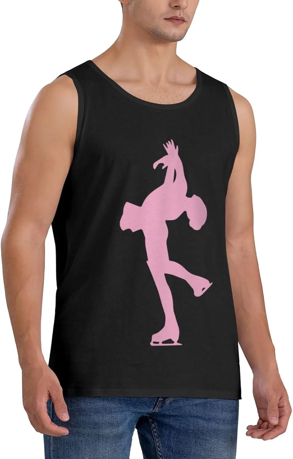 Men's Tank Top Sleeveless Tees Tricks Skate Quick Dry Sport Shirts Muscle Workout Gym Beach T-Shirts