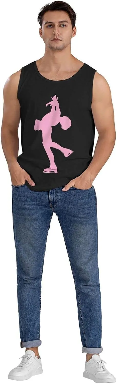 Men's Tank Top Sleeveless Tees Tricks Skate Quick Dry Sport Shirts Muscle Workout Gym Beach T-Shirts