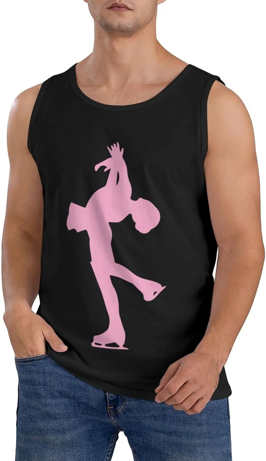 Men's Tank Top Sleeveless Tees Tricks Skate Quick Dry Sport Shirts Muscle Workout Gym Beach T-Shirts