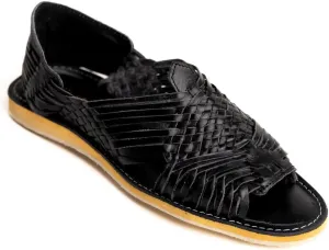 Mexico en la Piel Handmade Pachuco Leather Huaraches for Men - Open-Toe Flats with Crepe Sole, Slip-On Design, Comfortable and Stylish, Sizes 7us - 13us