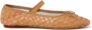 MICIFA Ballet Flats Round Toe Bow Fishnet Mary Jane Flats Dress Wedding Ballerinas Shoes