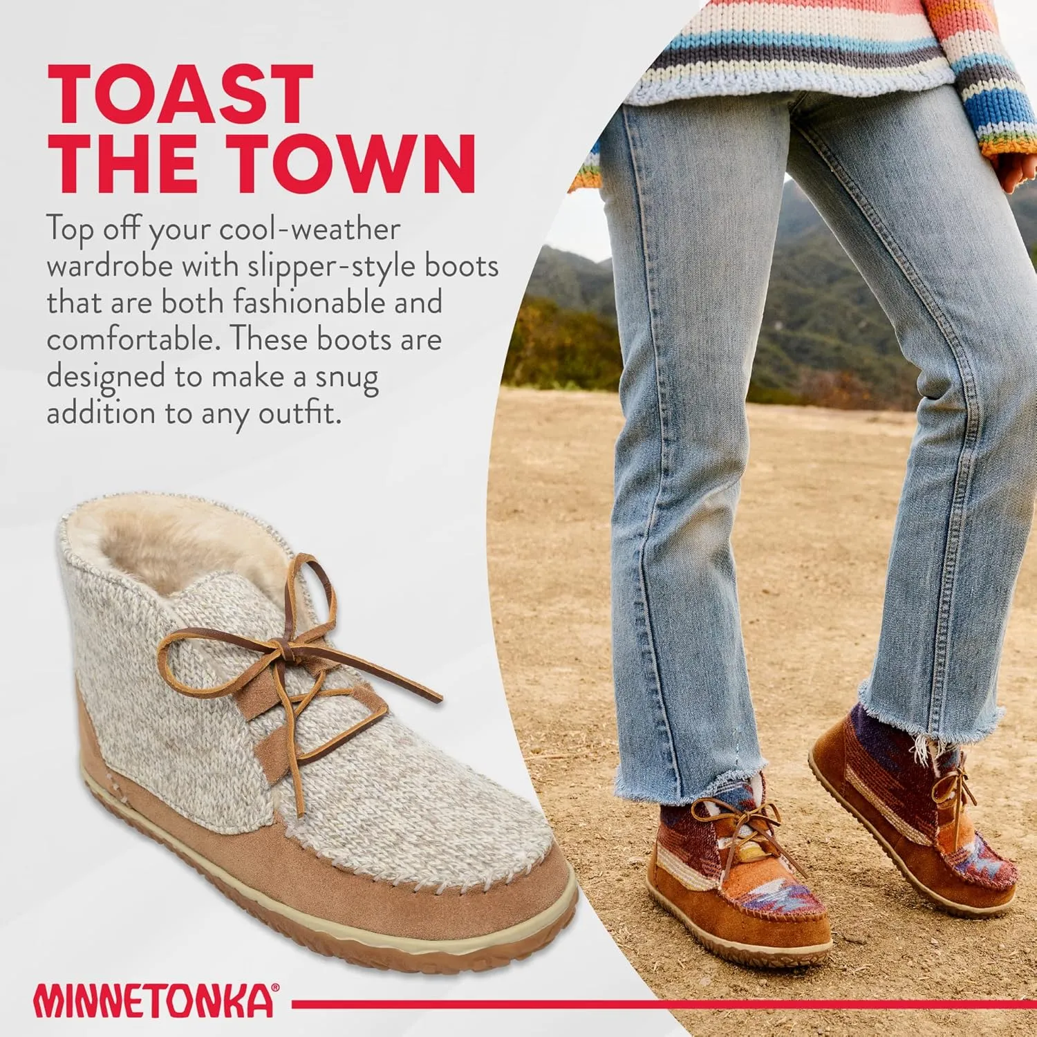 Minnetonka Womens Torrey Laceup Boot