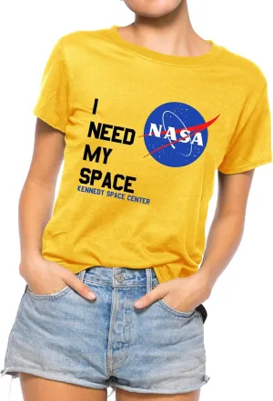 Nlife Women Fashion I Need My Space Shirt NASA Shirt Women NASA T Shirt Short Sleeve Tee