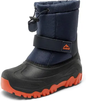 NORTIV 8 Kids Snow Boots Boy's Girl's Waterproof Cold Weather Classic Booties Hiking Outdoor Shoes (Little Kids/Big Kids)