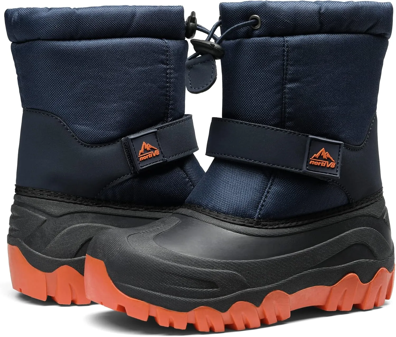 NORTIV 8 Kids Snow Boots Boy's Girl's Waterproof Cold Weather Classic Booties Hiking Outdoor Shoes (Little Kids/Big Kids)