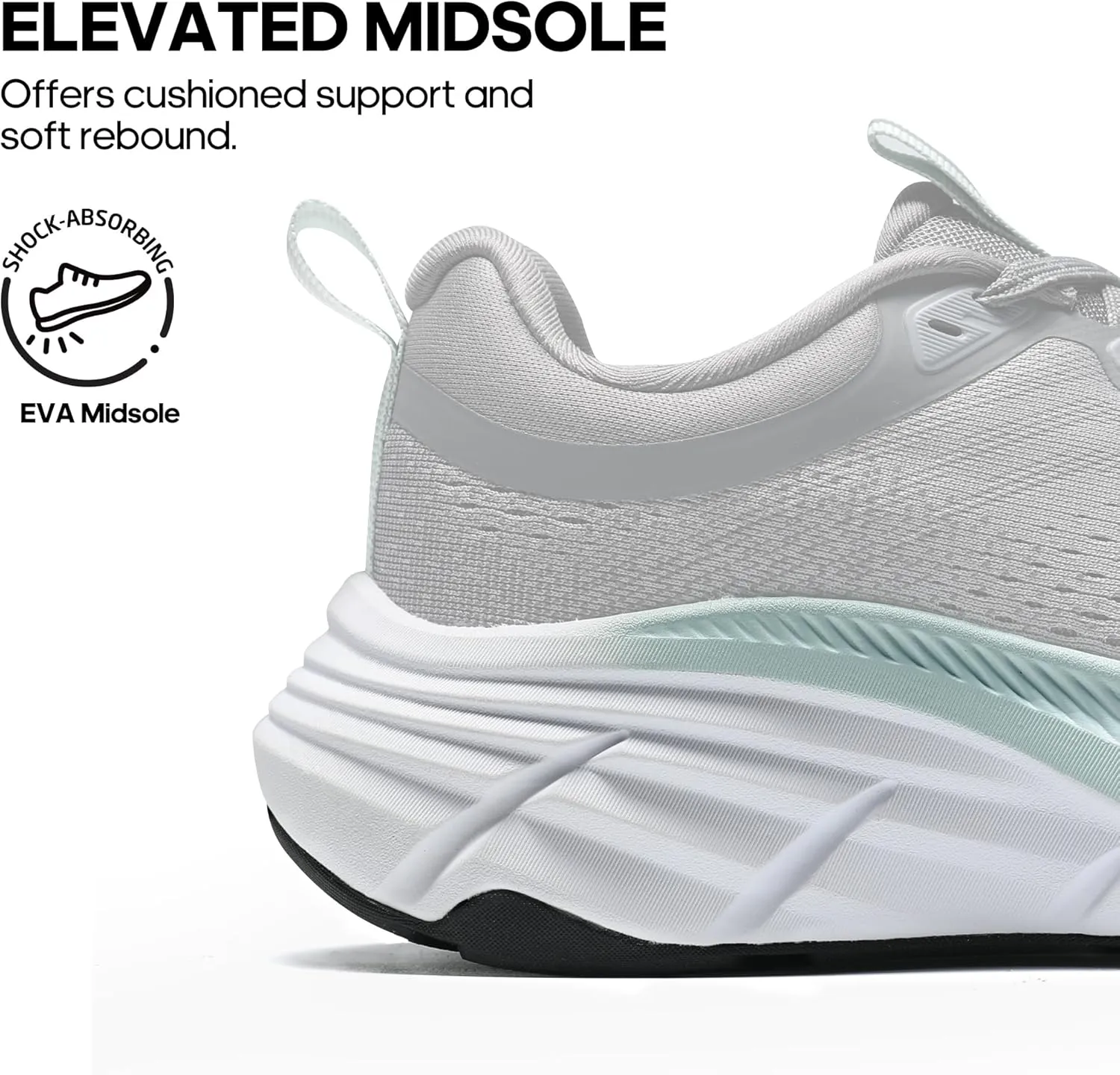 NORTIV 8 Women's Walking Shoes Cushion Comfortable ActiveBreeze Running Tennis Shoes Non-Slip Workout Gym Sports Athletic Breathable Fashion Sneakers