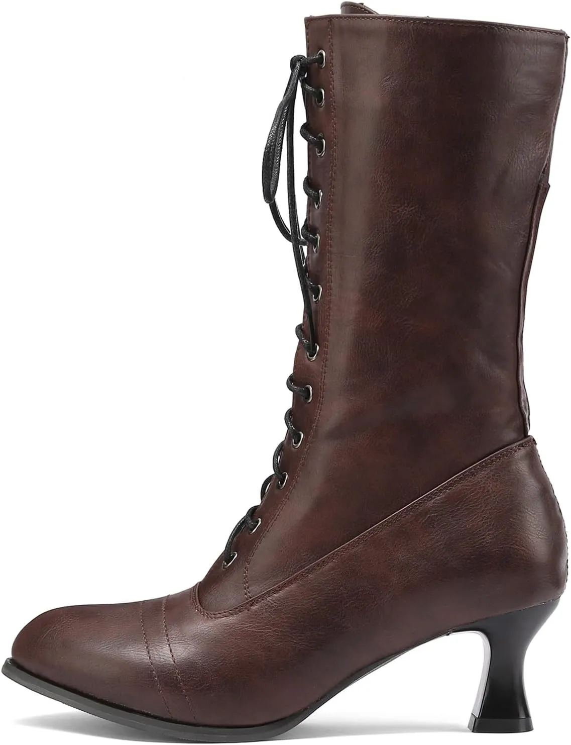 NueiVeiuo Women Vintage Victorian Boots 70s Lace Up