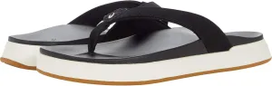 OLUKAI Nu‘a Pi‘o Women’s Beach Sandals (Black, US Footwear Size System, Adult, Women, Numeric, Medium, 6)