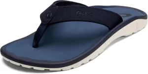 OLUKAI Ohana Men's Beach Sandals, Water Resistant Flip Flops, Arch Support & Comfort Fit, Lightweight & Durable, Enhanced Grip & Traction
