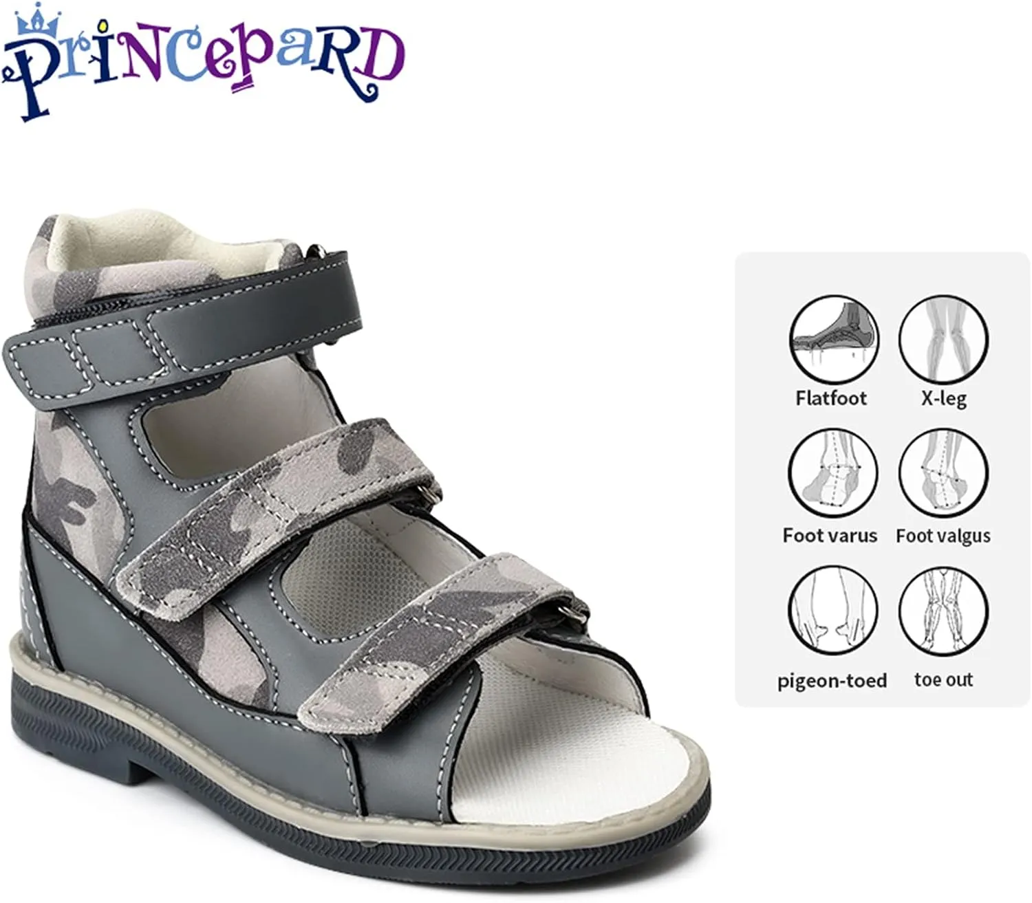 Orthopedic Sandals for Kids,Toddlers Corrective Shoes with High Back and Ankle & Arch Support