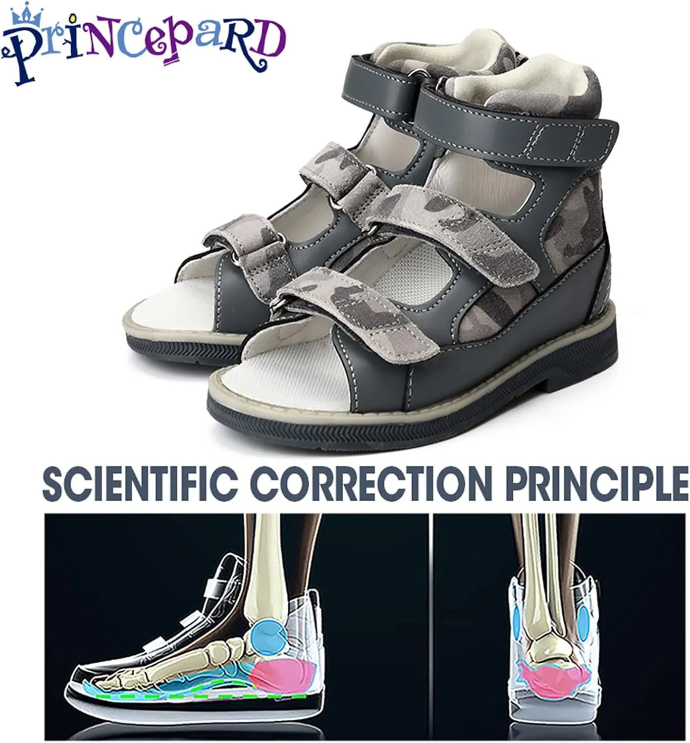 Orthopedic Sandals for Kids,Toddlers Corrective Shoes with High Back and Ankle & Arch Support