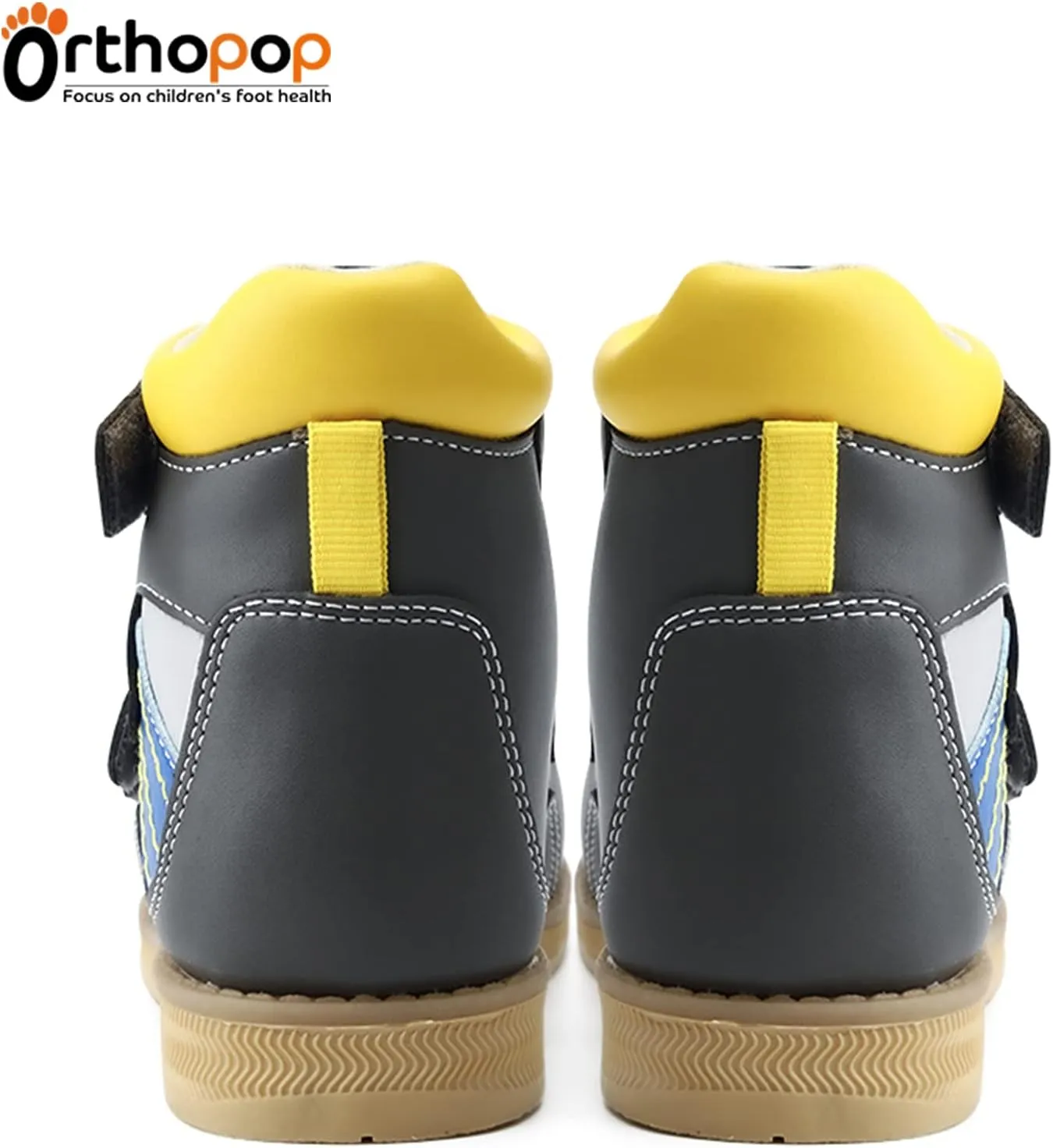 Orthopedic Sandals for Toddlers with Arch and Ankle Support,Kids Leather Corrective Shoes