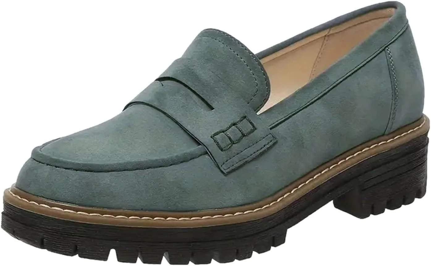 Orthoture-Orthopedic Platform Loafers Comfort Orthopedic Shoes, Womens Round Toe Walking Shoe, Slip on Shoes