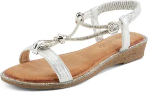 PATRIZIA Women's CHARMER T-Strap Flat Sandal