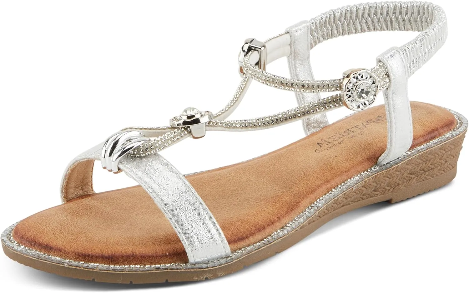 PATRIZIA Women's CHARMER T-Strap Flat Sandal