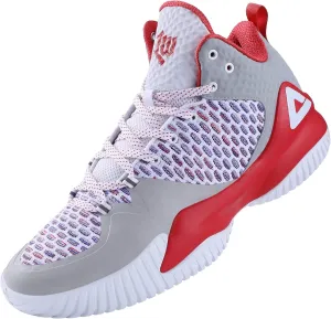 PEAK High Top Mens Basketball Shoes Streetball Master Breathable Outdoor Sneakers Cushioning Shoes for Fitness