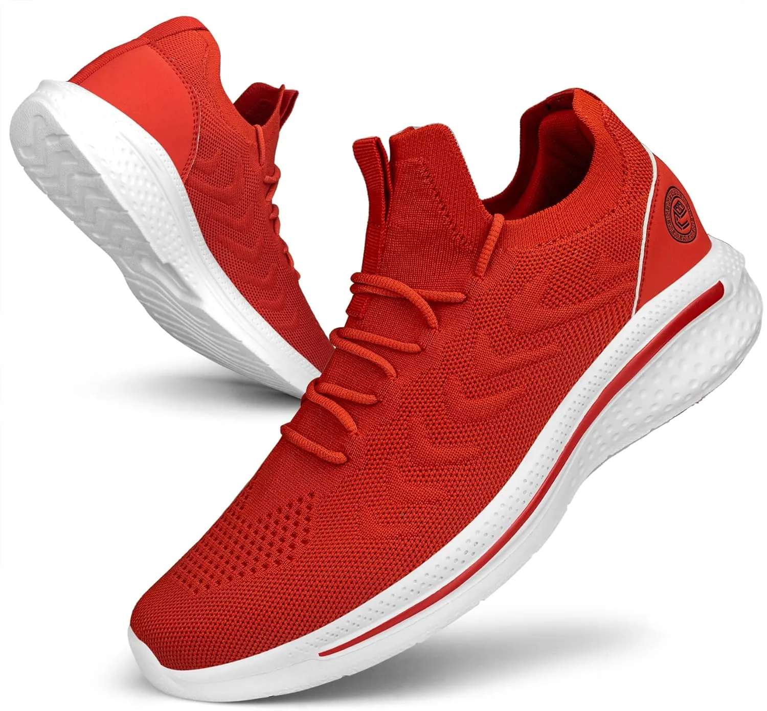 Pujcs Men Sneakers Lightweight Running Shoes for Men Slip on Walking Shoes Mesh Comfortable Atheletic Shoes for Tennis Gym Workout