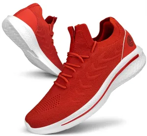 Pujcs Men Sneakers Lightweight Running Shoes for Men Slip on Walking Shoes Mesh Comfortable Atheletic Shoes for Tennis Gym Workout