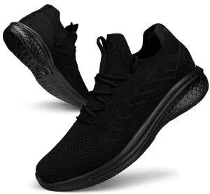 Pujcs Men Sneakers Lightweight Running Shoes for Men Slip on Walking Shoes with Breathable Mesh Comfortable Atheletic Shoes for Tennis Gym Workout