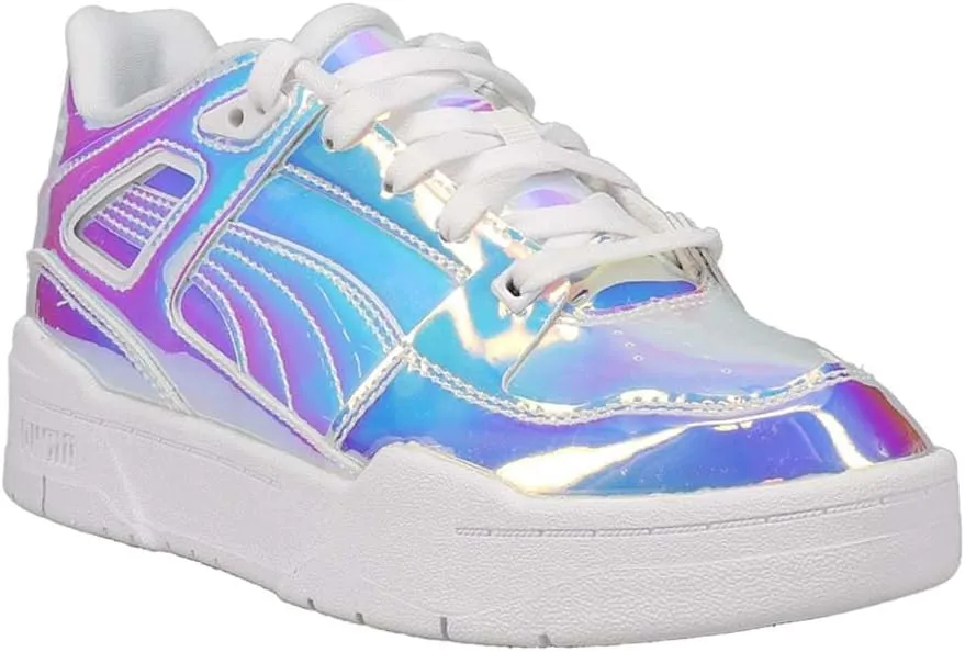 Puma Womens Slipstream Iridescent Lace Up Sneakers Shoes Casual - Clear, Multi