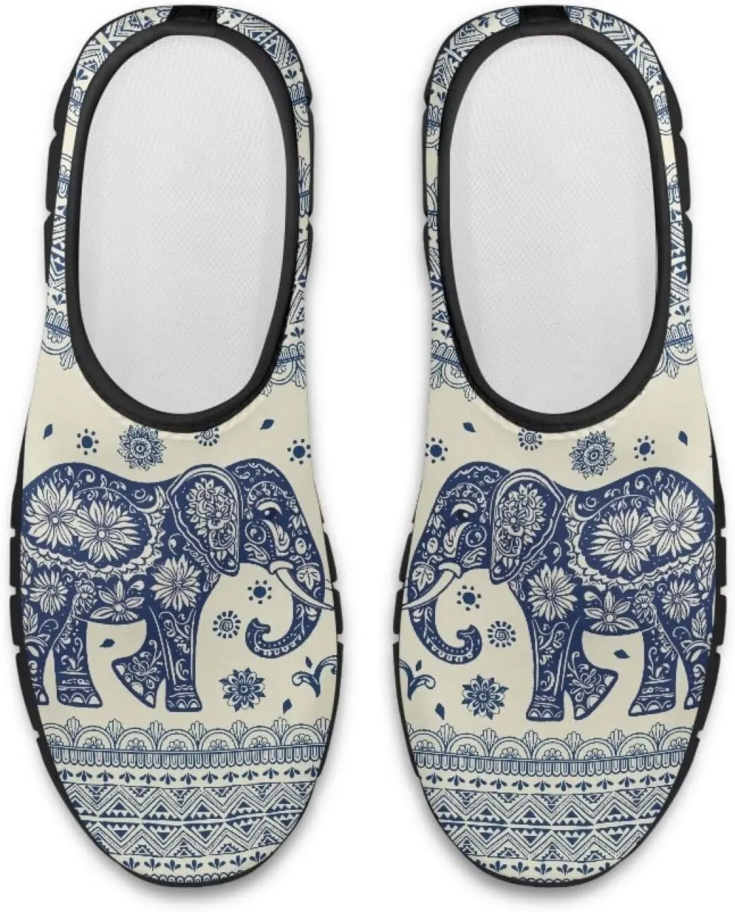 Pxjivorg Women's Art Pattern Slip-On Sneakers Casual Low-Top Flat Dress Shoes Soft Shoes Ladies Non-Slip Workout Holiday Shoes US Size 5.5-11.5
