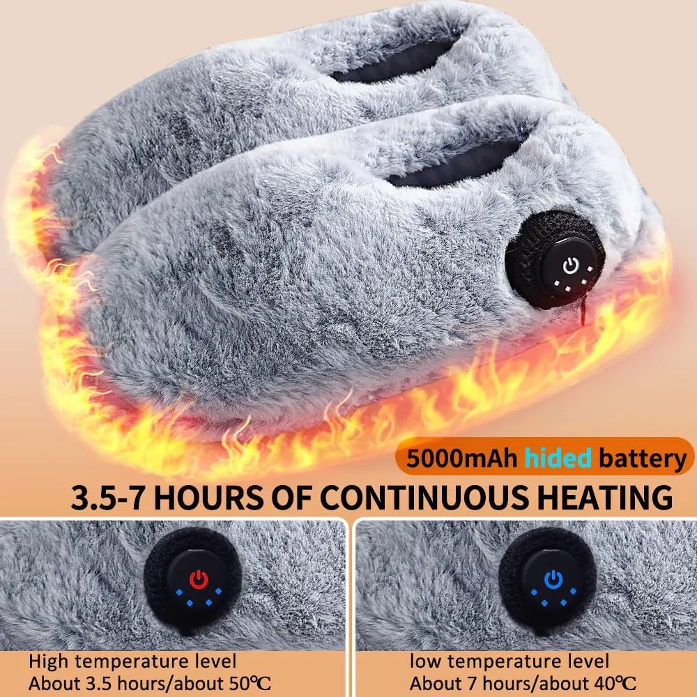 Reachargeable Foot Warmer for Cold Feet, Heated Boots Slippers for Women, The Next Generation Heating Boots