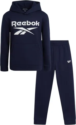 Reebok Boys' Tracksuit - 2 Piece Fleece Pullover Hoodie and Athletic Jogger Sweatpants for Boys (Sizes: 8-14)