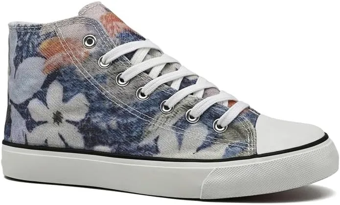 rosyclo Women's High Top Canvas Sneakers Fashion Lace-up Classic Casual Walking Shoes