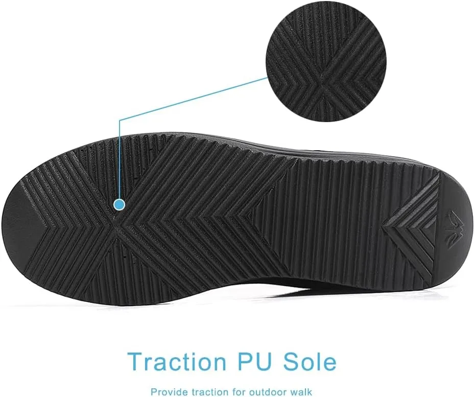 RUIDENG Platform Sneakers for Women Walking All Day | Slip Resistant Work Shoes for Women Comfortable | 2 Inch Thick Wedge Rocker Bottom