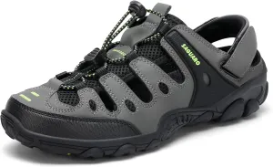 SAGUARO Men's Sport Sandals Adjustable Strap Closed Toe Outdoor Hiking Sandal Beach Water Shoes
