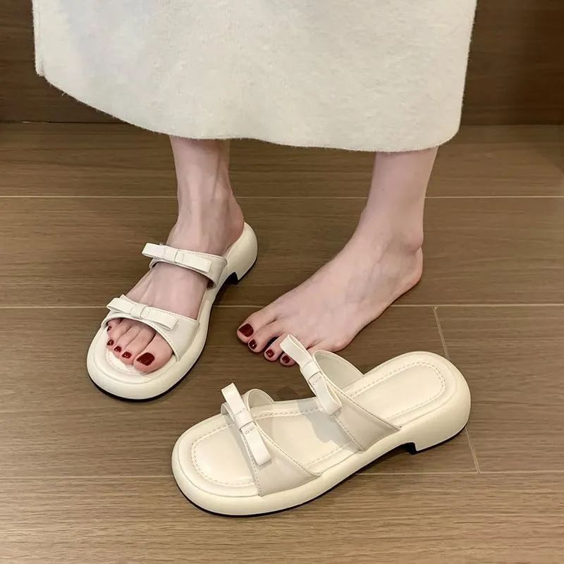 Silver slippers women's 2025 new summer wear fashion platform sandals summer senior feeling with skirt cool slippers,Wear-resistant and lightweight, skin-friendly