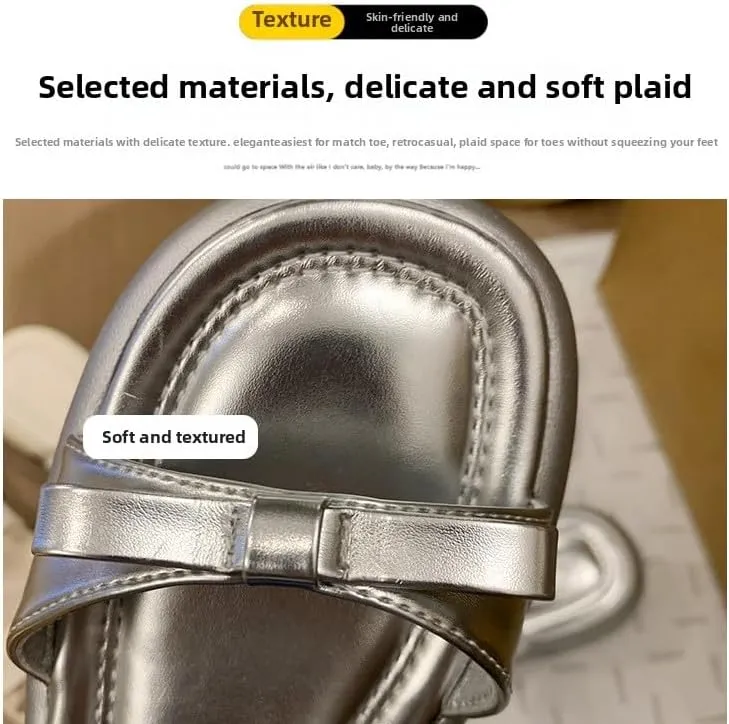 Silver slippers women's 2025 new summer wear fashion platform sandals summer senior feeling with skirt cool slippers,Wear-resistant and lightweight, skin-friendly
