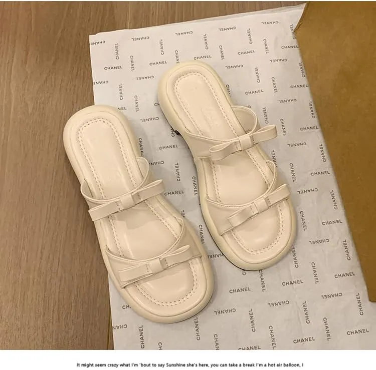Silver slippers women's 2025 new summer wear fashion platform sandals summer senior feeling with skirt cool slippers,Wear-resistant and lightweight, skin-friendly