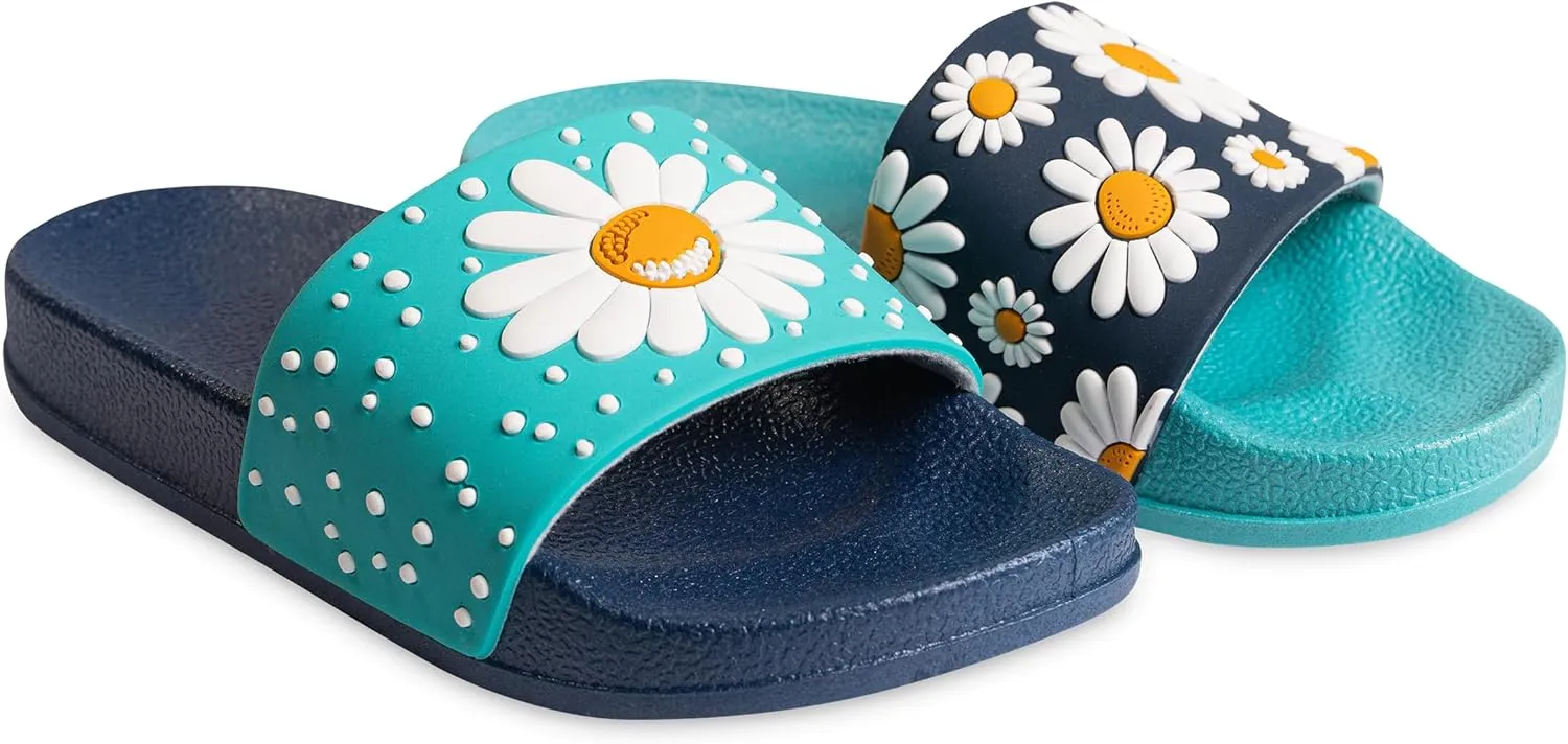 Slides & Slippers for Women, Men & Kids Pool Sandals Funny Designs Books Coffee Party Pizza Fox Bear Llama Clouds Footwear Gift