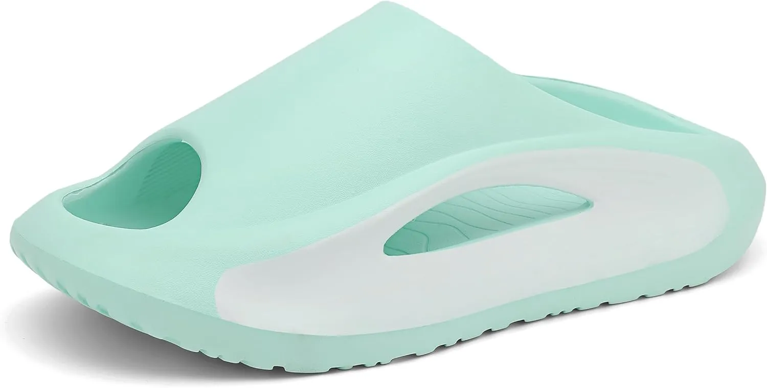 Slides Sandals for Men Women Open Toe Slide Platform Slippers Summer Anti-Slip Beach Shower Shoes Anti Collision Thick Sole