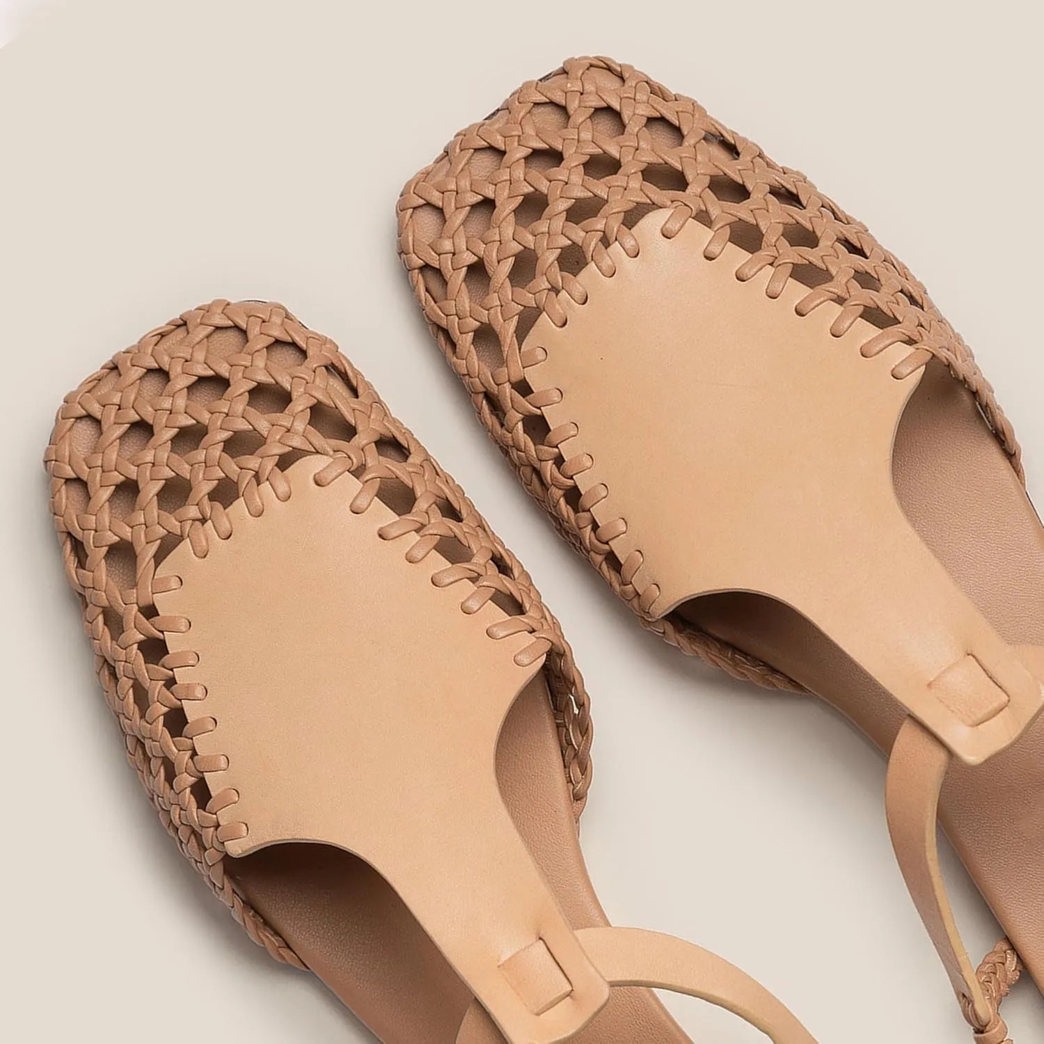 Slingback Flats for Women Braided Sandals Dressy Woven Strappy Shoes, Breathable and Elegant Fashionable Design Highlighting Charm