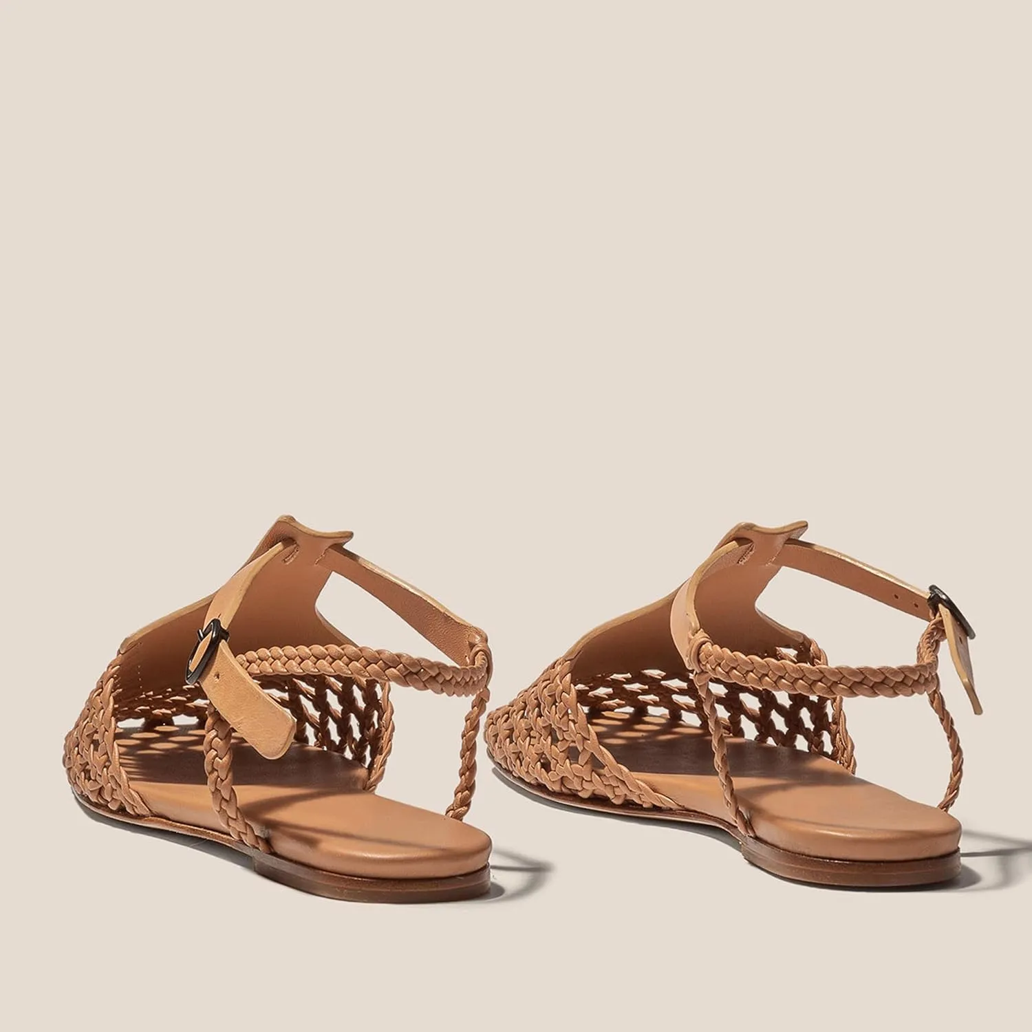 Slingback Flats for Women Braided Sandals Dressy Woven Strappy Shoes, Breathable and Elegant Fashionable Design Highlighting Charm