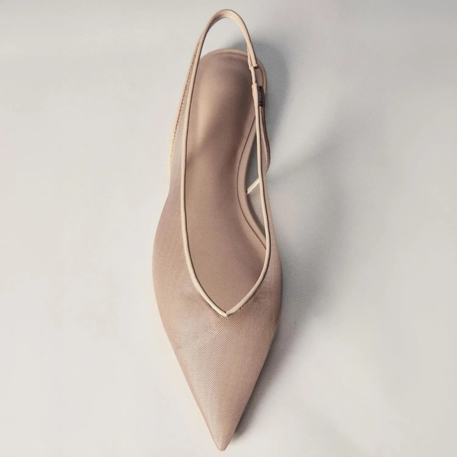 Slingback Flats for Women Stylish Pointed Toe Design with Comfortable Mesh Material for Breathable Party Dress Elegant Shoes